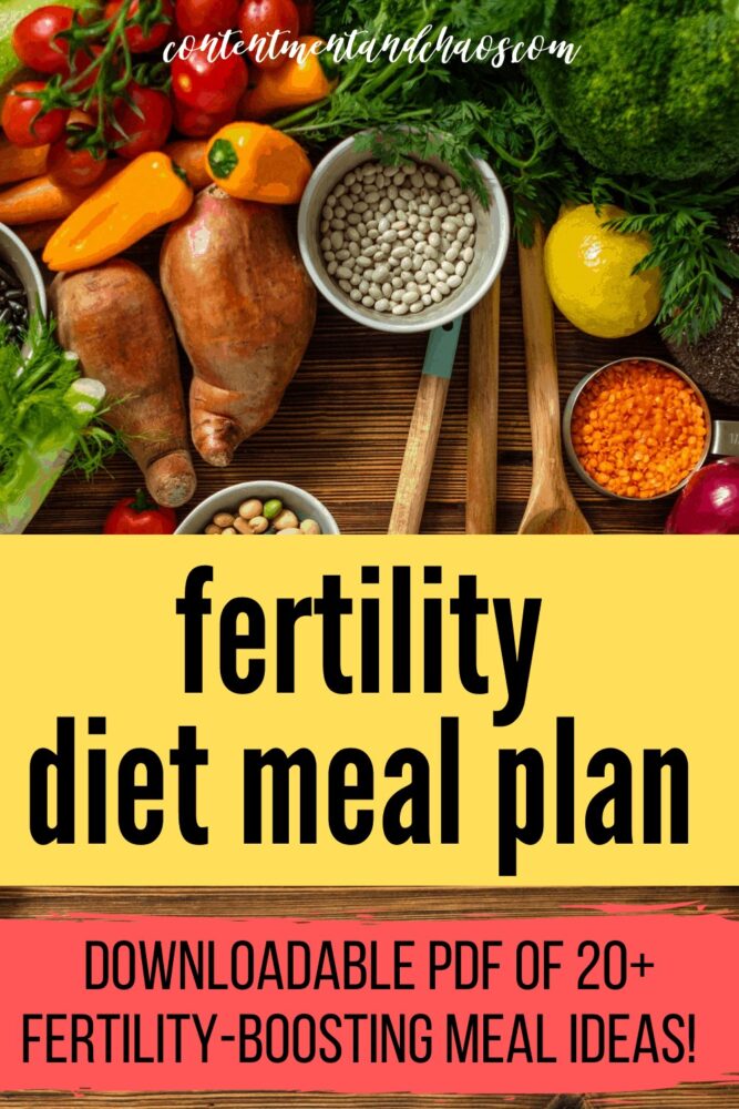 The Best List Of Fertility Diet Meal Ideas {PDF} • Contentment + Chaos