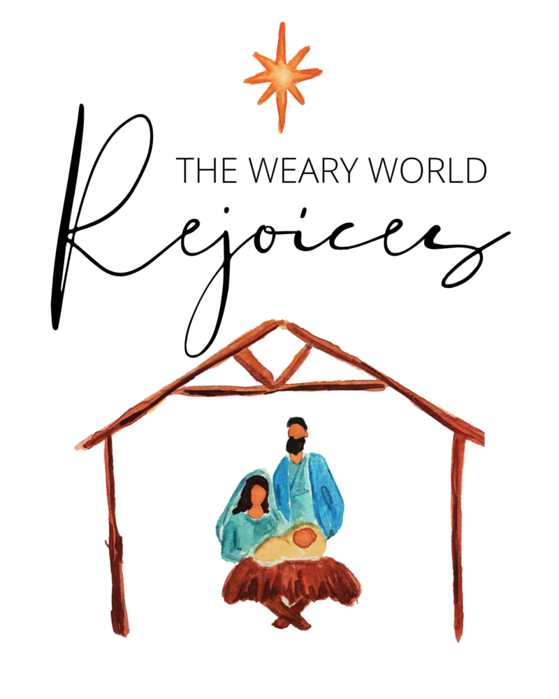 Weary World Rejoices Christmas Wall Art • Contentment Chaos 